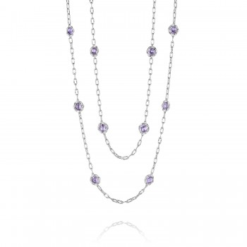 38" Candy Drop Necklace featuring Amethyst