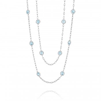 38" Candy Drop Necklace featuring Sky Blue Topaz