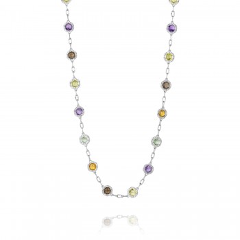 Gum Drop Necklace featuring Assorted Gemstones