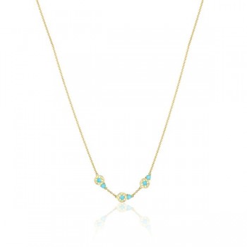 Petite Gemstone Necklace with Turquoise 